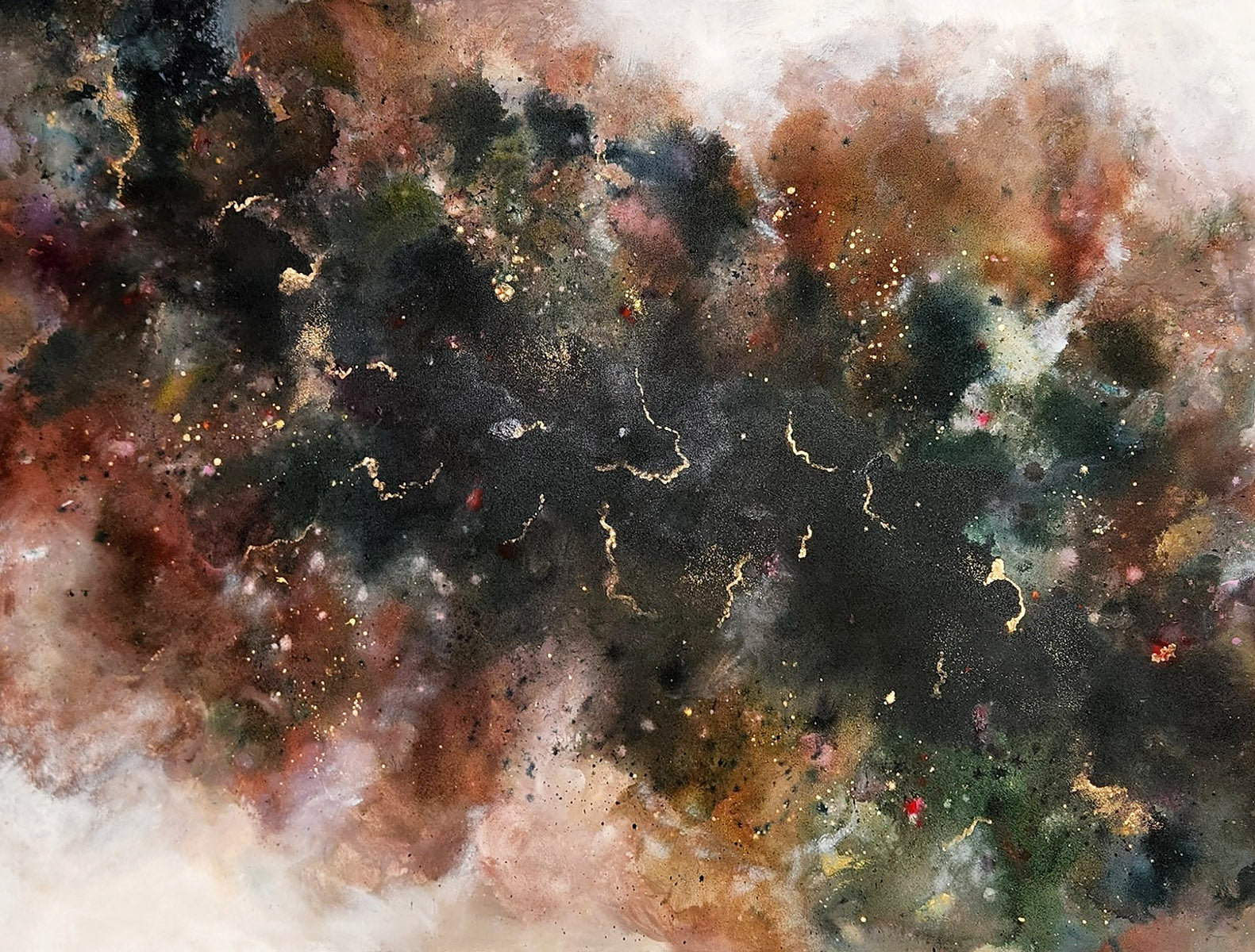 Stars twinkle in the forest