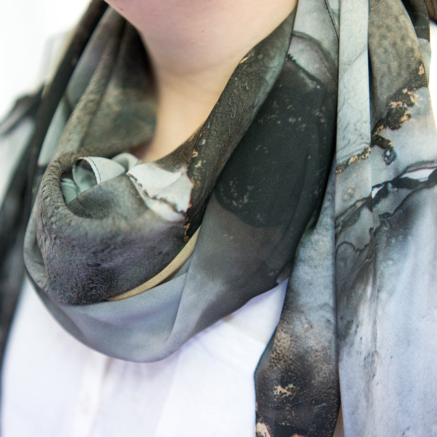 'Awake at midnight' - Art scarf