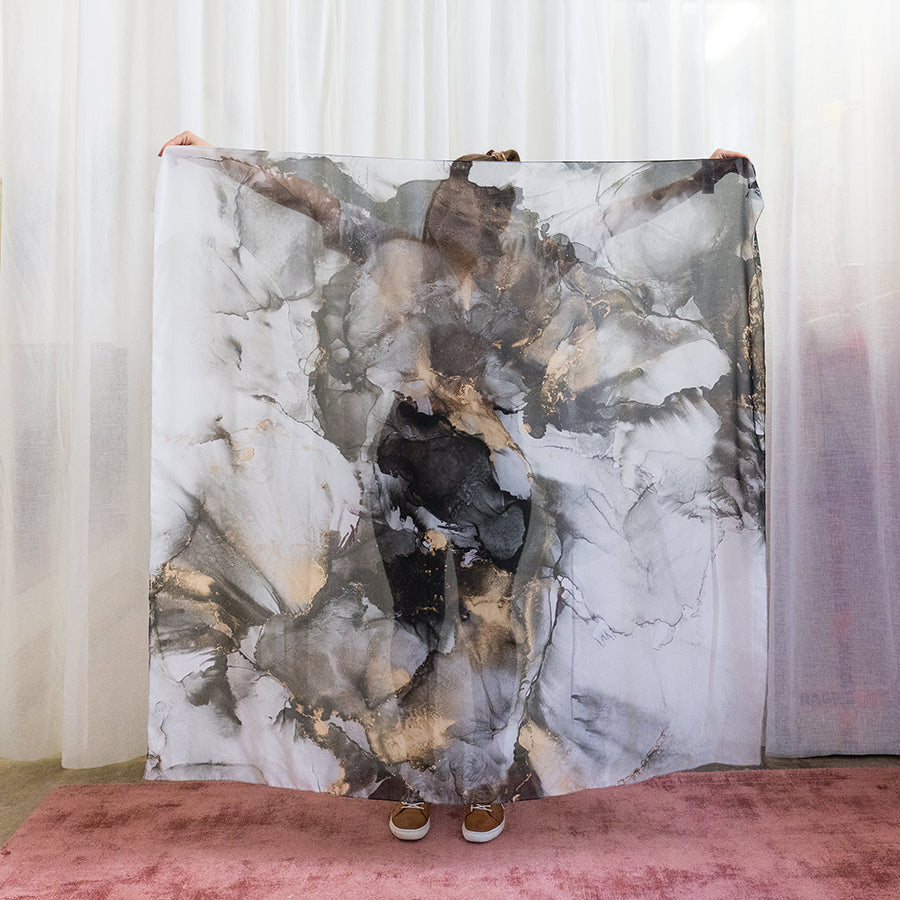 'Awake at midnight' - Art scarf