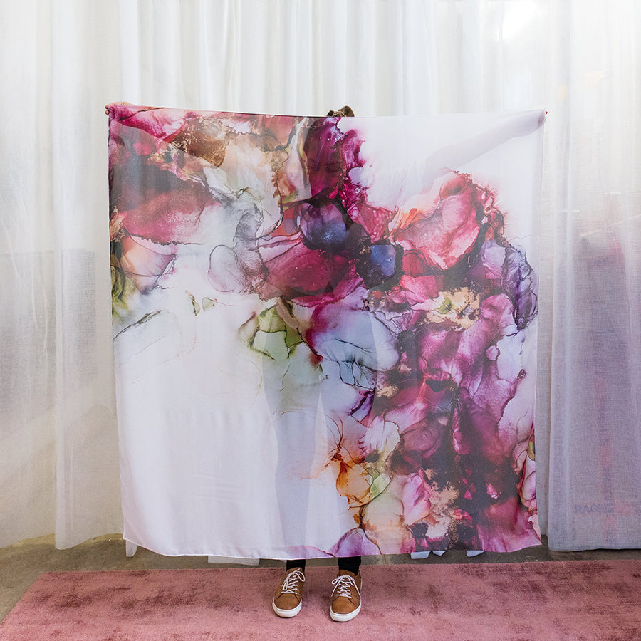 'Lush love' - Art scarf