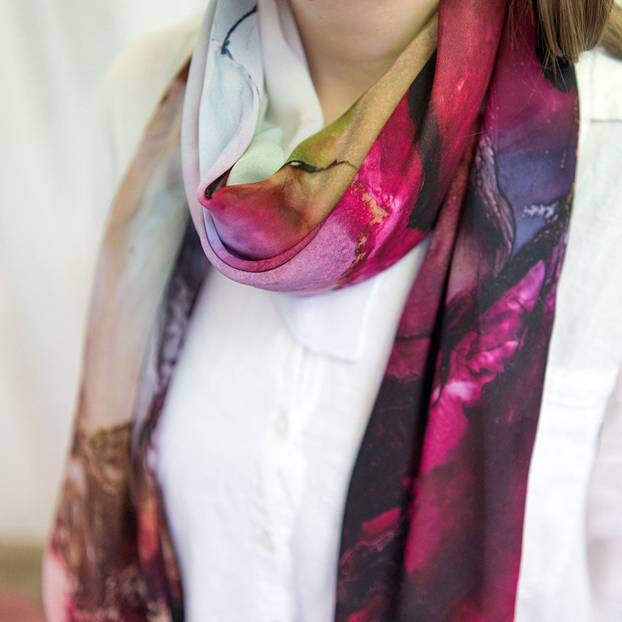 'Lush love' - Art scarf