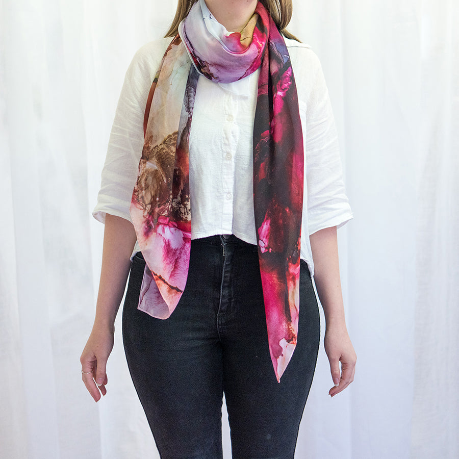 'Lush love' - Art scarf