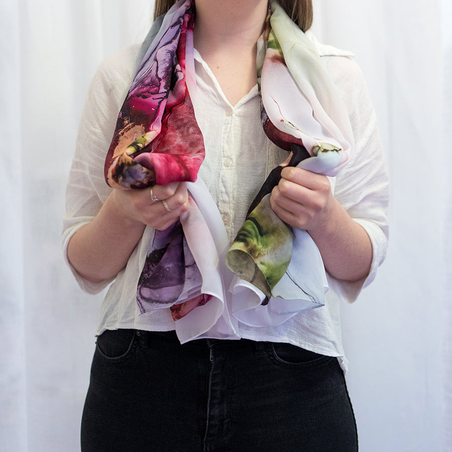 'Lush love' - Art scarf