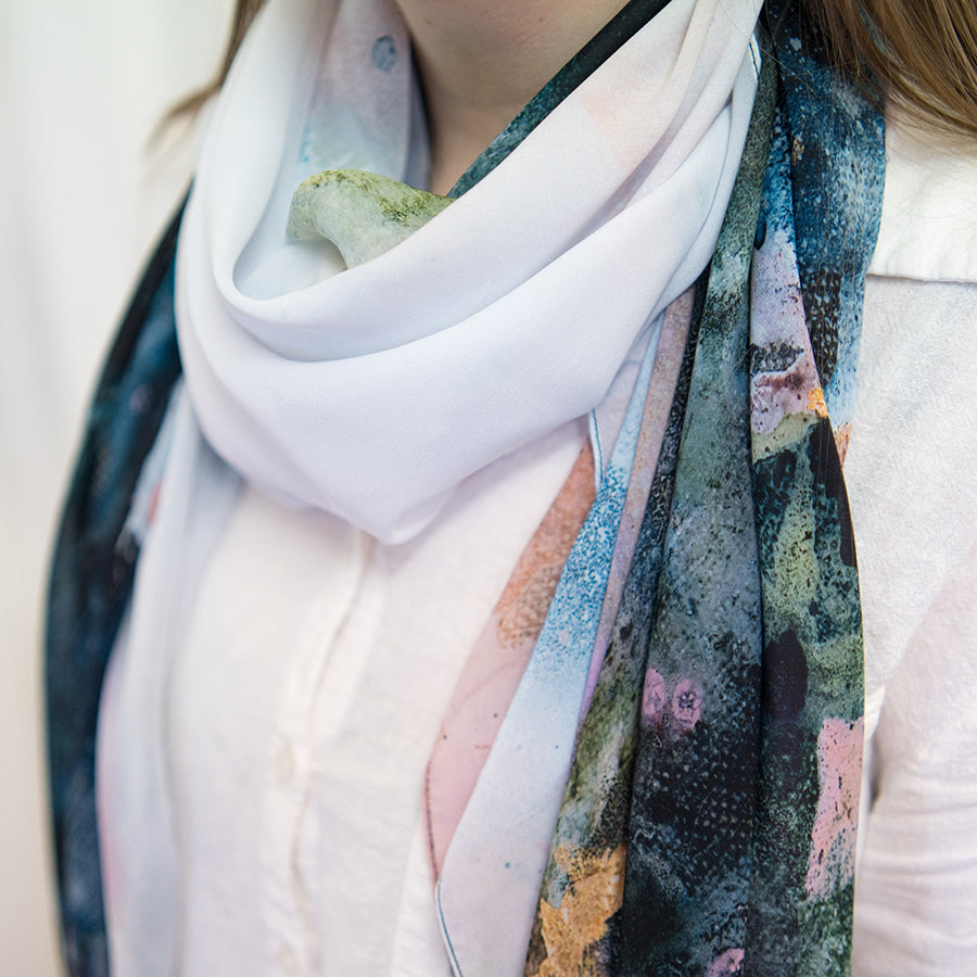 'Mountain air' - Art scarf