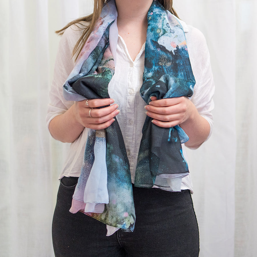 'Mountain air' - Art scarf