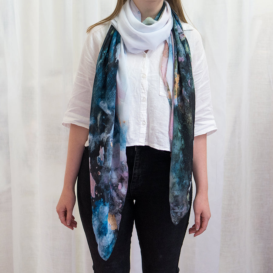 'Mountain air' - Art scarf