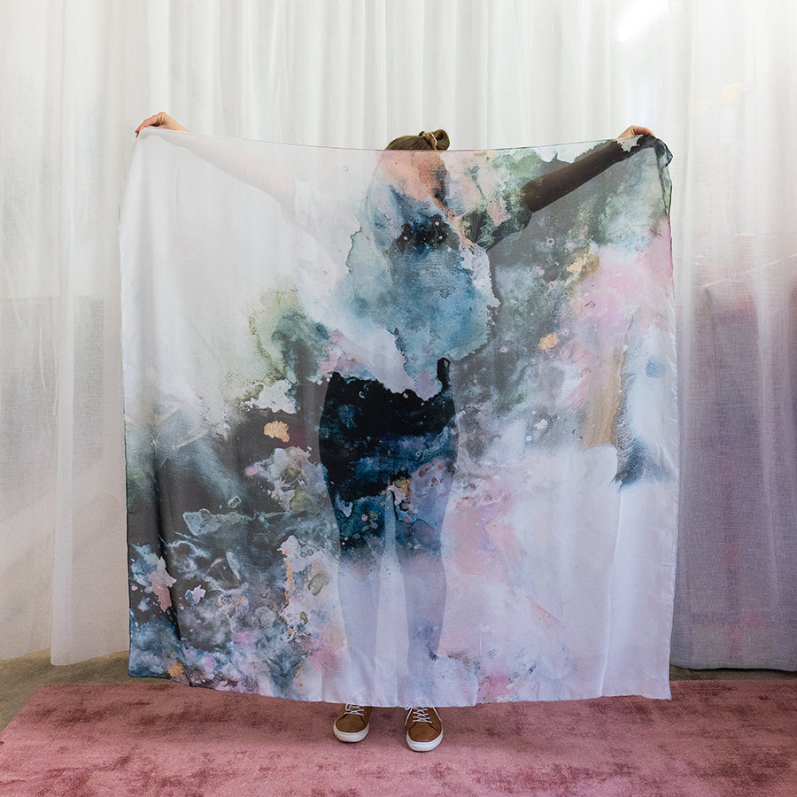 'Mountain air' - Art scarf