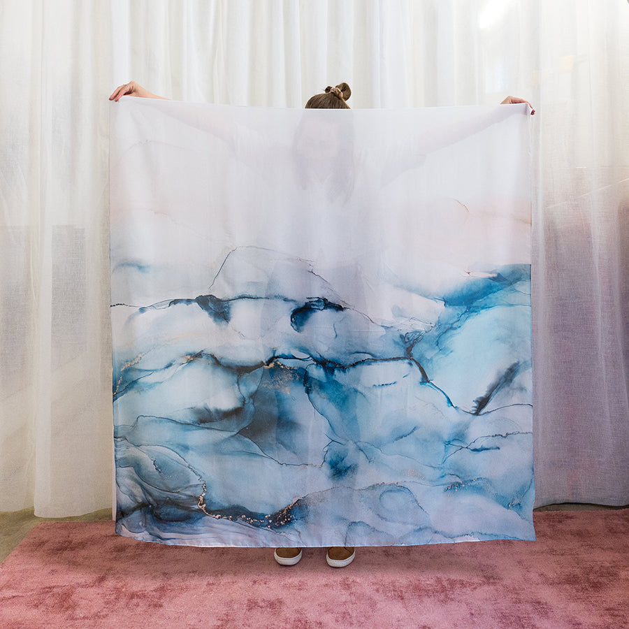 'Sea mountains' - Art scarf