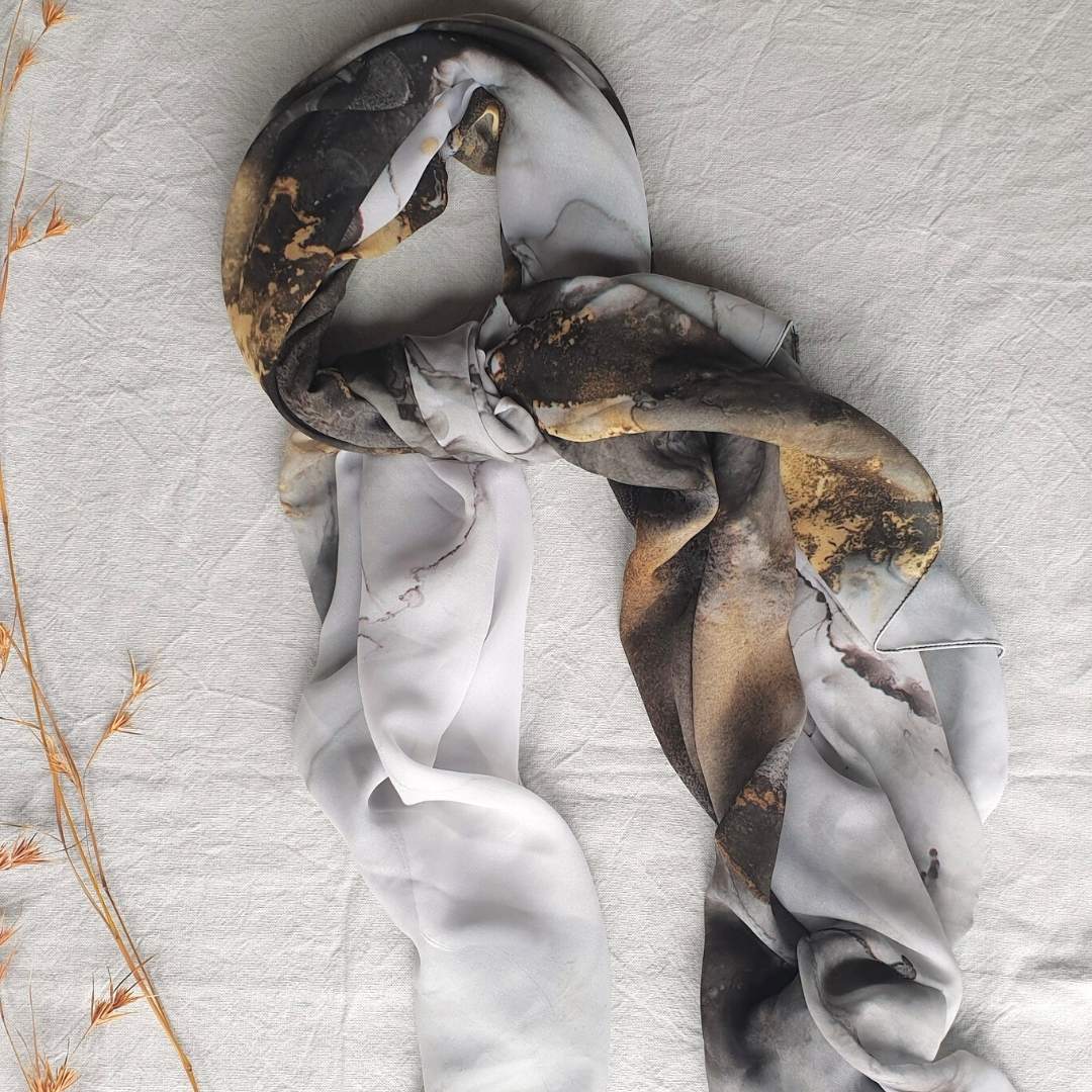 Scarves - 'Awake At Midnight' - Art Scarf
