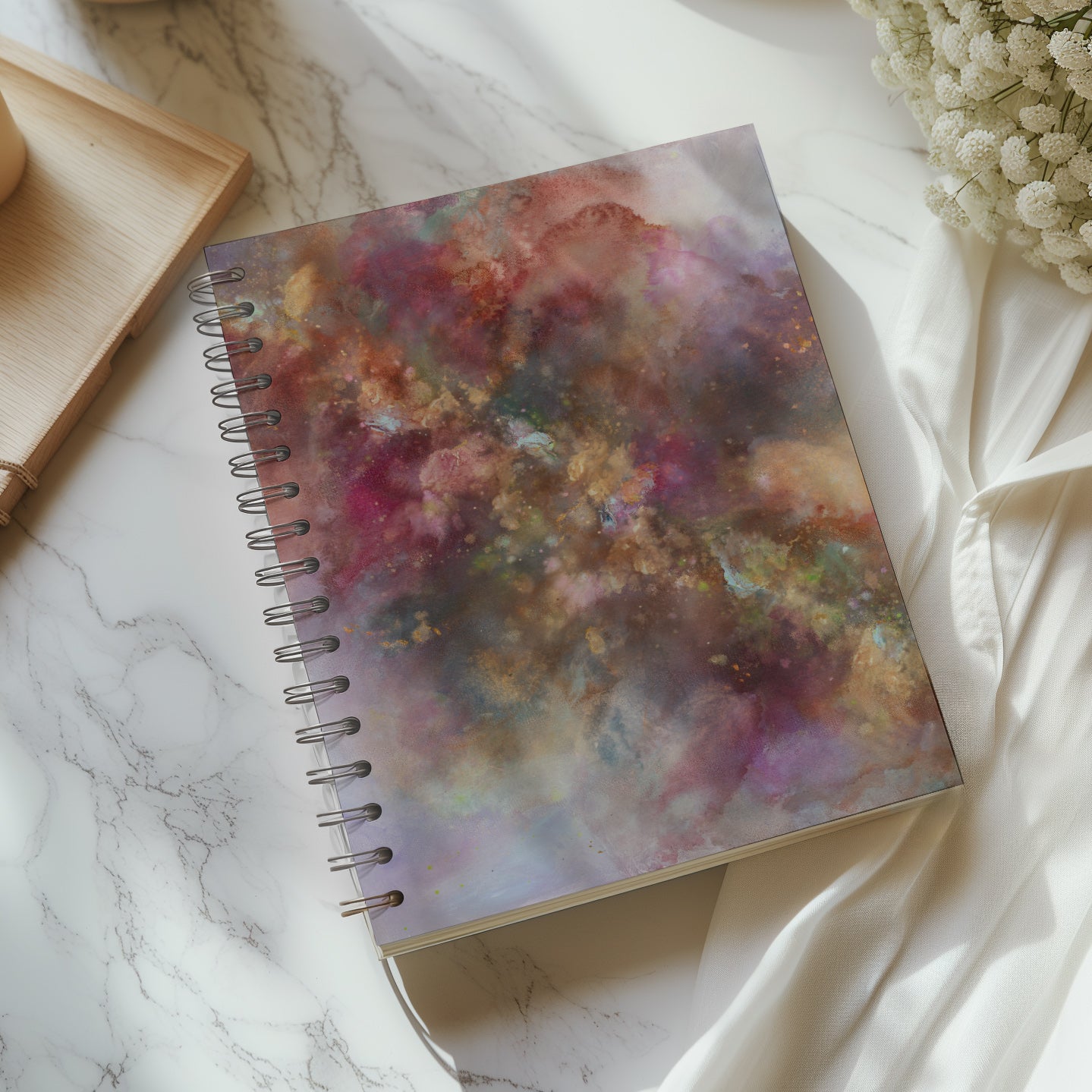 LINED NOTEBOOK - A5 - ART SERIES (Ethereal wildflowers)