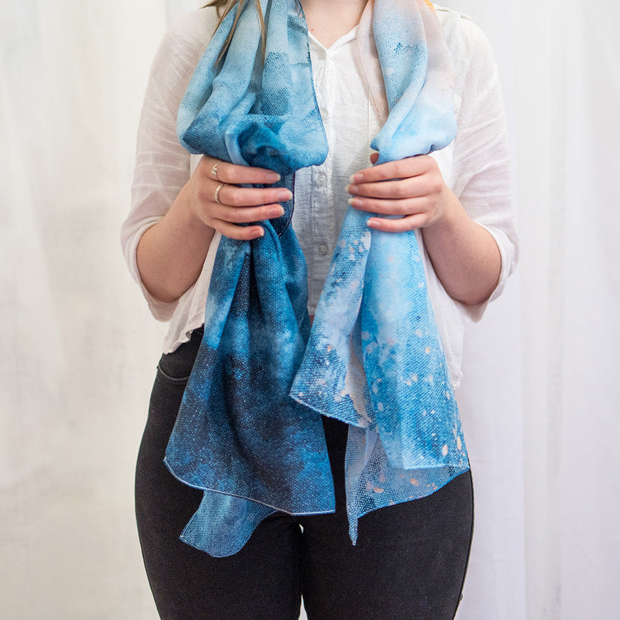 'All the stars are falling' - Art scarf