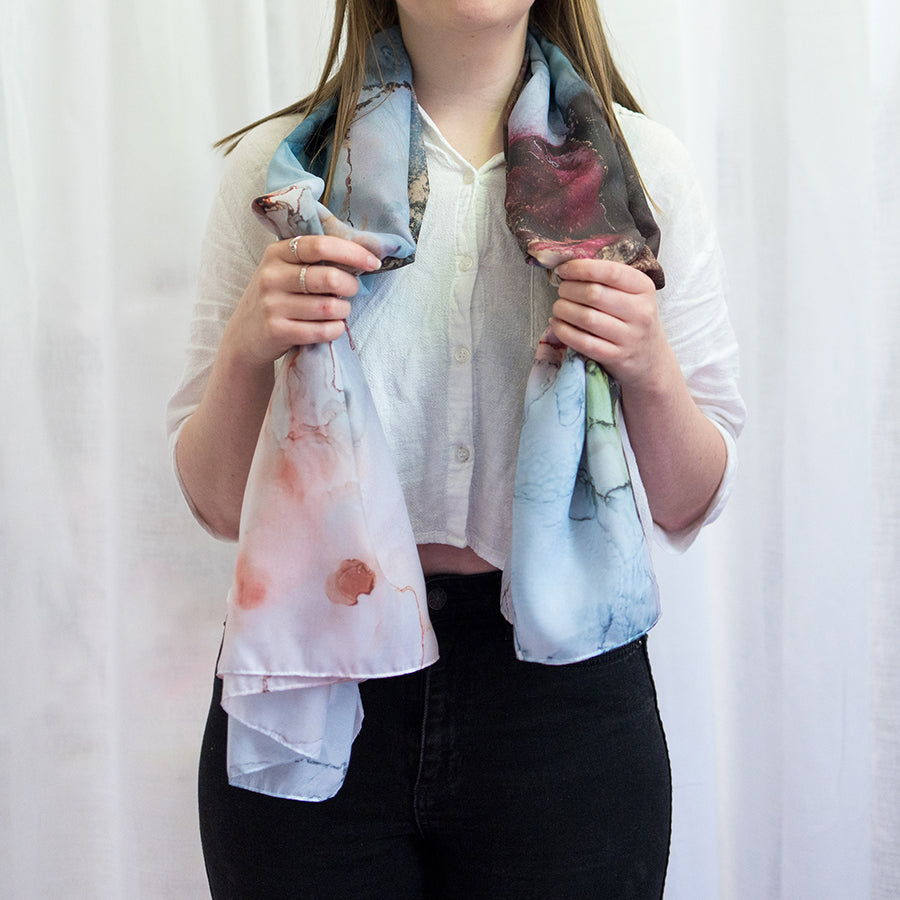 'Cloud nine noir' - Art scarf