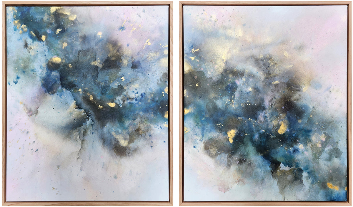 Where the sky meets the sea (diptych)